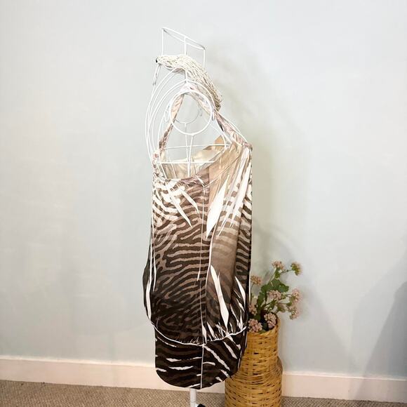 Gorgeous vintage y2k brown print top/ mini dress - Picture 5 of 6